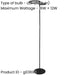 Sleek Modern Black LED Floor Lamp for Stylish Home Illumination