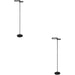 2 PACK Sleek Modern Black LED Floor Lamp for Stylish Home Illumination