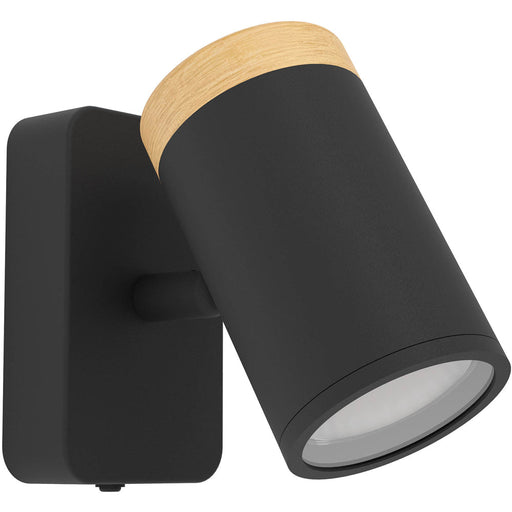 Sleek LED Ceiling Spotlight in Black and Brown for Modern Bathroom Lighting