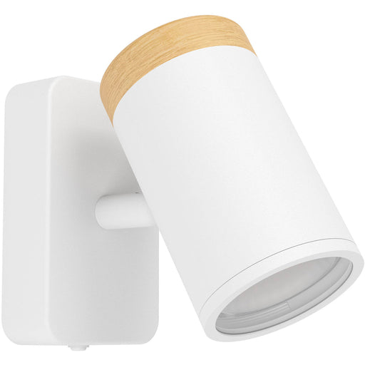 Modern LED Ceiling Spotlight in White and Brown for Elegant Bathroom Lighting