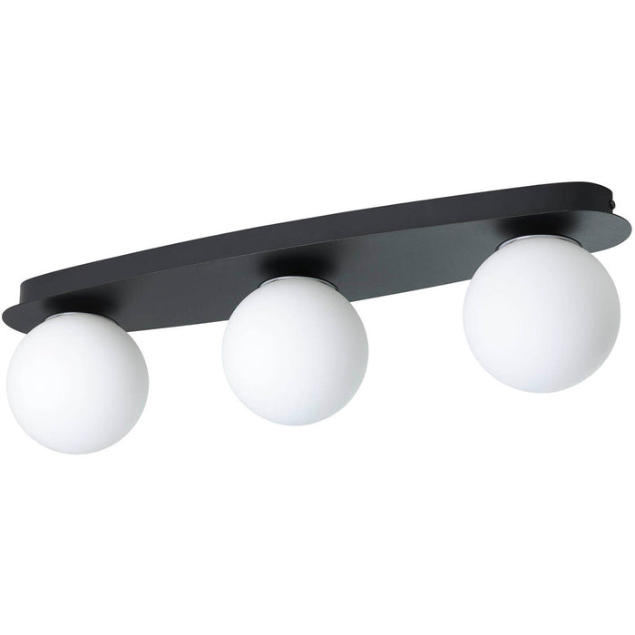 Stylish Modern Black Triple LED Ceiling Light for Contemporary Indoor Spaces
