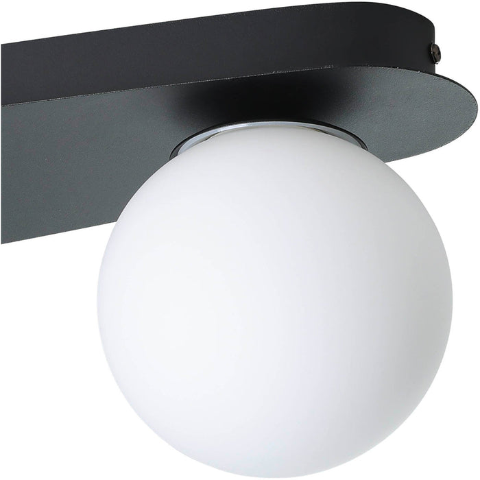 Stylish Modern Black Triple LED Ceiling Light for Contemporary Indoor Spaces