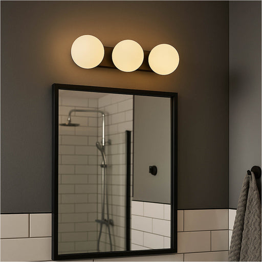 Stylish Modern Black Triple LED Ceiling Light for Contemporary Indoor Spaces