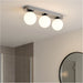 Stylish Modern Chrome Triple Ceiling Light with LED for Indoor Spaces