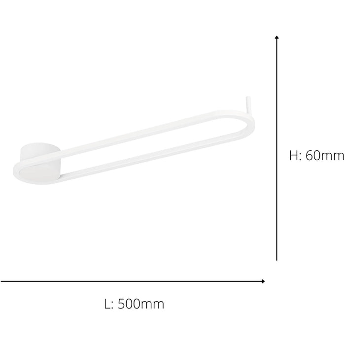 Sleek Modern White LED Ceiling Light for Contemporary Indoor Spaces