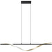 Stylish Black and Brushed Brass LED Pendant Light for Modern Interiors