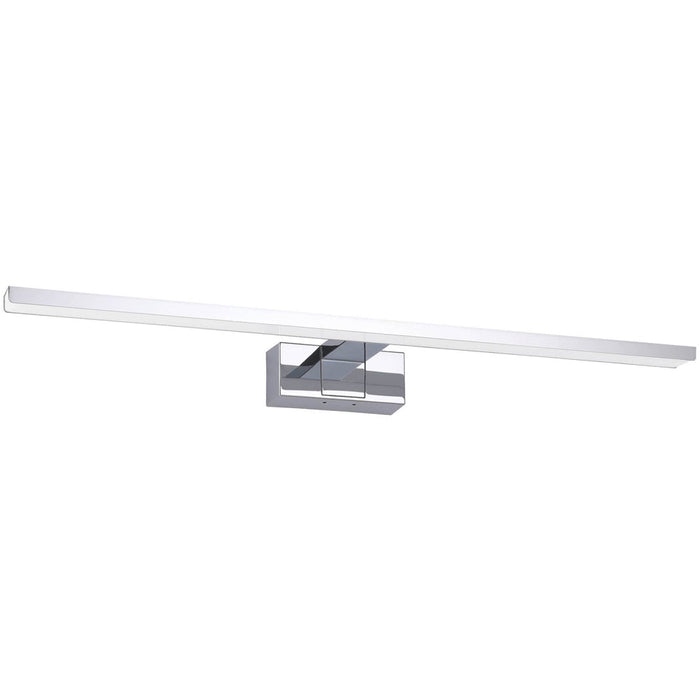 Sleek 60cm LED Chrome Mirror Wall Light for Modern Bathroom Decor