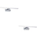 2 PACK Sleek Modern Chrome Mirror Wall Light 60cm LED Fixture for Stylish Bathrooms