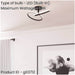 Sleek Black LED Ceiling Light for Modern Indoor Spaces Semi Flush Design 4