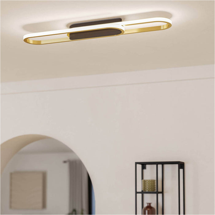 Contemporary Black LED Ceiling Light for Modern Home Décor