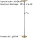 Stylish Modern Brushed Brass and Black LED Floor Lamp for Indoor Spaces