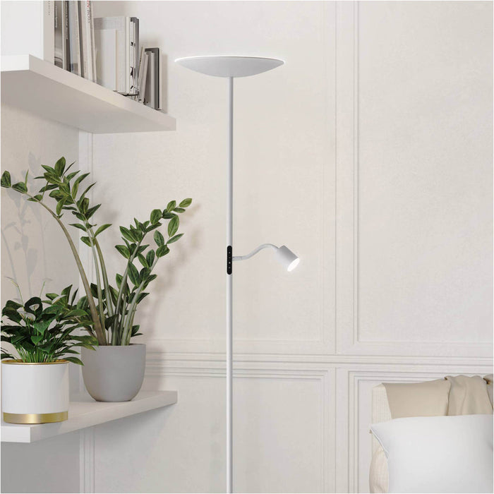 Sleek Modern White LED Floor Lamp for Stylish Indoor Lighting