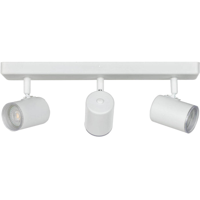 Modern White Triple Bar Ceiling Spotlight for Stylish Bathroom Illumination GU10 Design