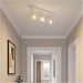 Modern White Triple Bar Ceiling Spotlight for Stylish Bathroom Illumination GU10 Design