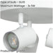 Modern White Triple Round GU10 Ceiling Spotlight for Elegant Bathroom Lighting