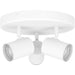 Modern White Triple Round GU10 Ceiling Spotlight for Elegant Bathroom Lighting
