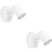 2 PACK Sleek White GU10 Bathroom Ceiling Spotlight Modern Design for Elegant Homes