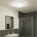 2 PACK Stylish Modern White Square LED Ceiling Light for Indoor Bathroom