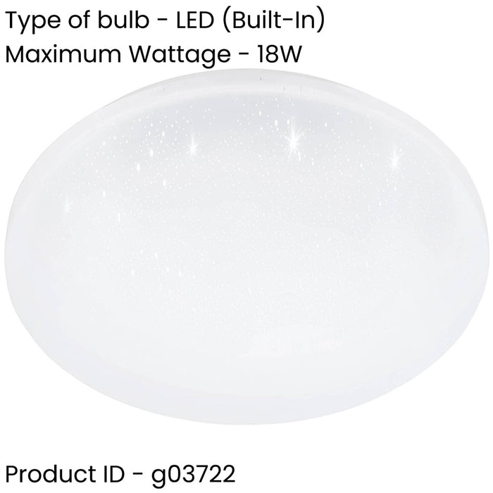 2 PACK Sleek Modern Design White LED Ceiling Light for Indoor Bathrooms