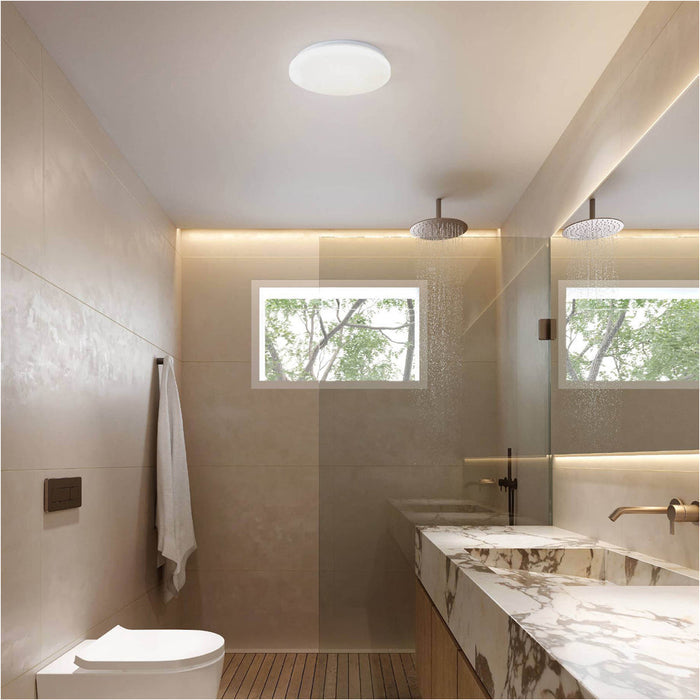 Sleek Modern Design White LED Ceiling Light for Indoor Bathrooms