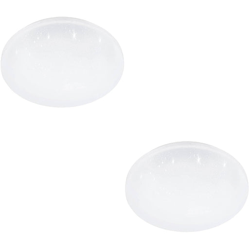 2 PACK Sleek Modern Design White LED Ceiling Light for Indoor Bathrooms