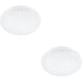 2 PACK Sleek Modern Design White LED Ceiling Light for Indoor Bathrooms