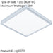 Stylish 29cm Modern Chrome Square LED Ceiling Light for Indoor Spaces