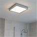 Stylish 22cm Chrome Square LED Ceiling Light for Modern Indoor Spaces