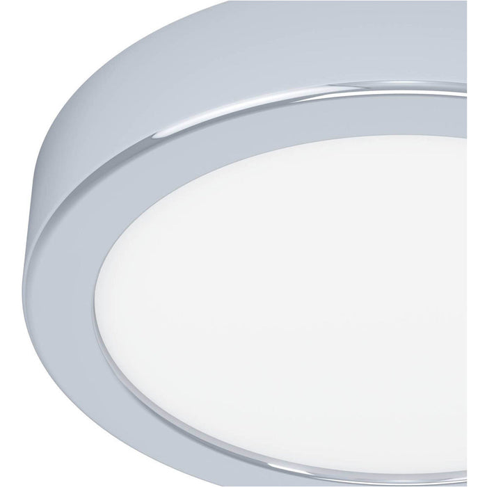 2 PACK Sleek Modern Chrome Round LED Ceiling Light for Indoor Spaces