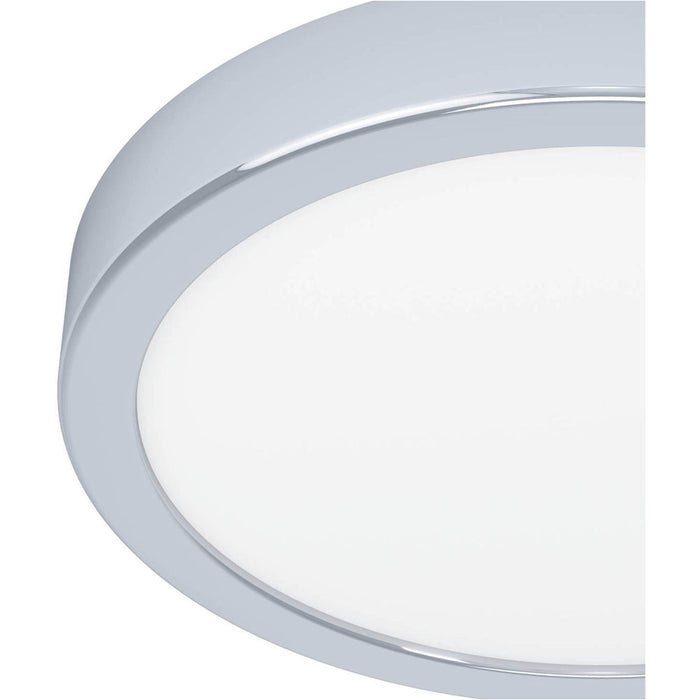 Stylish Modern Design Chrome Round Ceiling Light 21cm with LED for Indoor Spaces