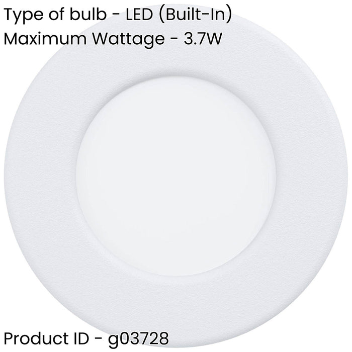 2 PACK Sleek Modern Design LED Ceiling Light in White for Indoor Spaces