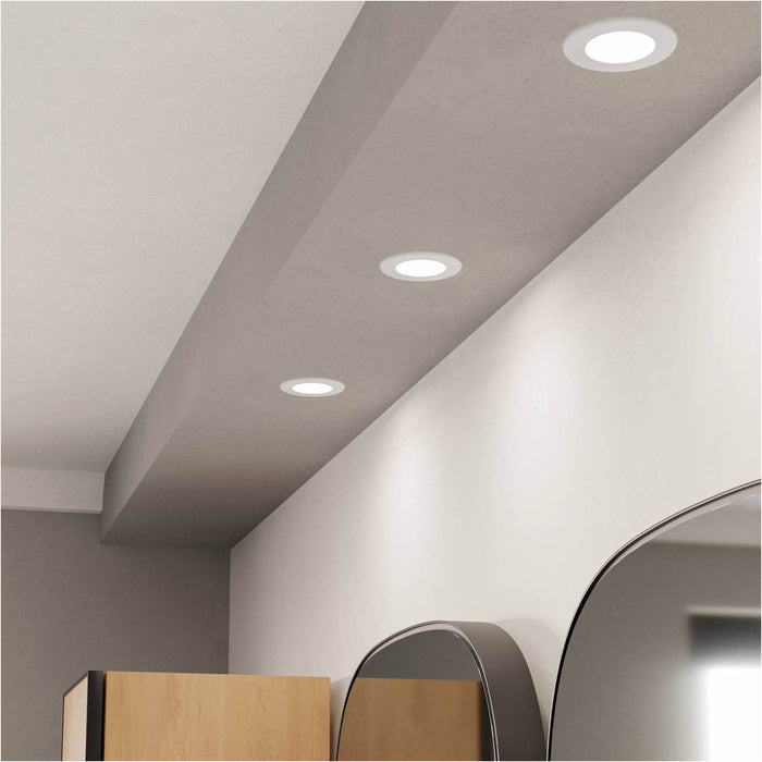 2 PACK Sleek Modern Design LED Ceiling Light in White for Indoor Spaces