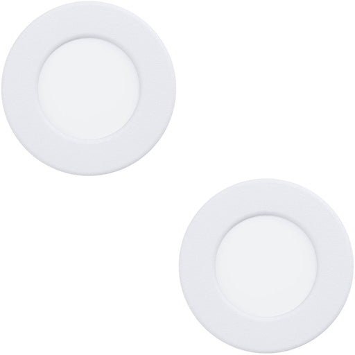 2 PACK Sleek Modern Design LED Ceiling Light in White for Indoor Spaces