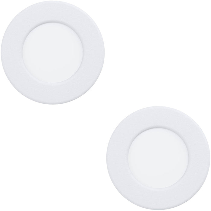 2 PACK Sleek Modern Design LED Ceiling Light in White for Indoor Spaces