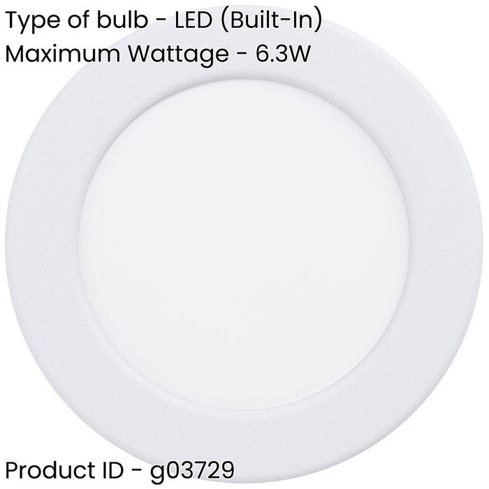 2 PACK Elegant Modern White LED Ceiling Light for Indoor Spaces Minimalist Style