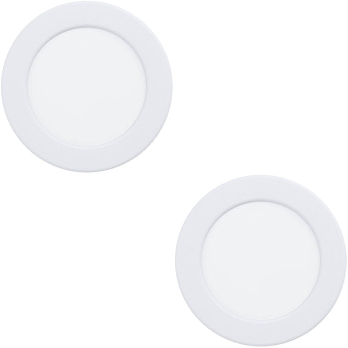 2 PACK Elegant Modern White LED Ceiling Light for Indoor Spaces Minimalist Style