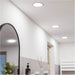 Modern White LED Ceiling Light for Any Indoor Space Stylish Semi Flush Design