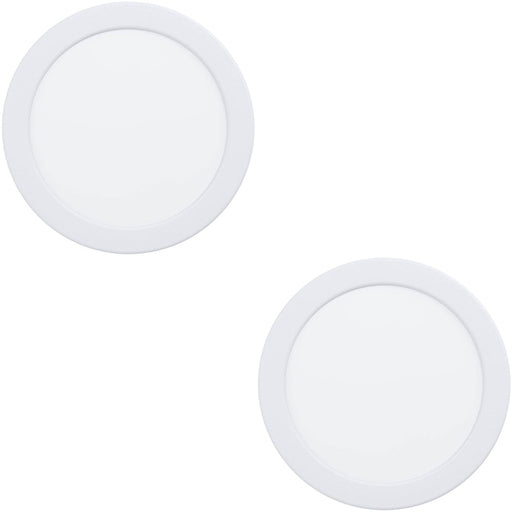 2 PACK Modern White LED Ceiling Light for Any Indoor Space Stylish Semi Flush Design