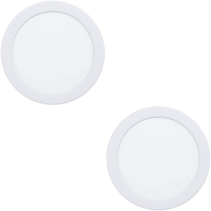 2 PACK Modern White LED Ceiling Light for Any Indoor Space Stylish Semi Flush Design