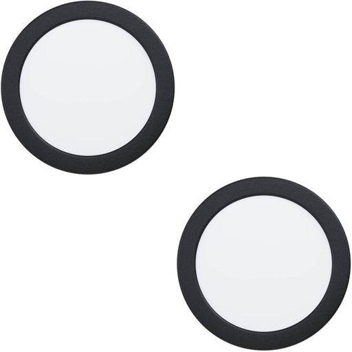 2 PACK Sleek Modern Black LED Ceiling Light for Indoor Spaces Stylish and Energy Efficient