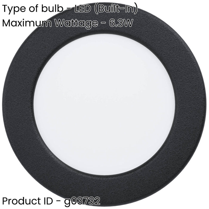 Sleek Black LED Ceiling Light for Modern Indoor Spaces Minimalist Design