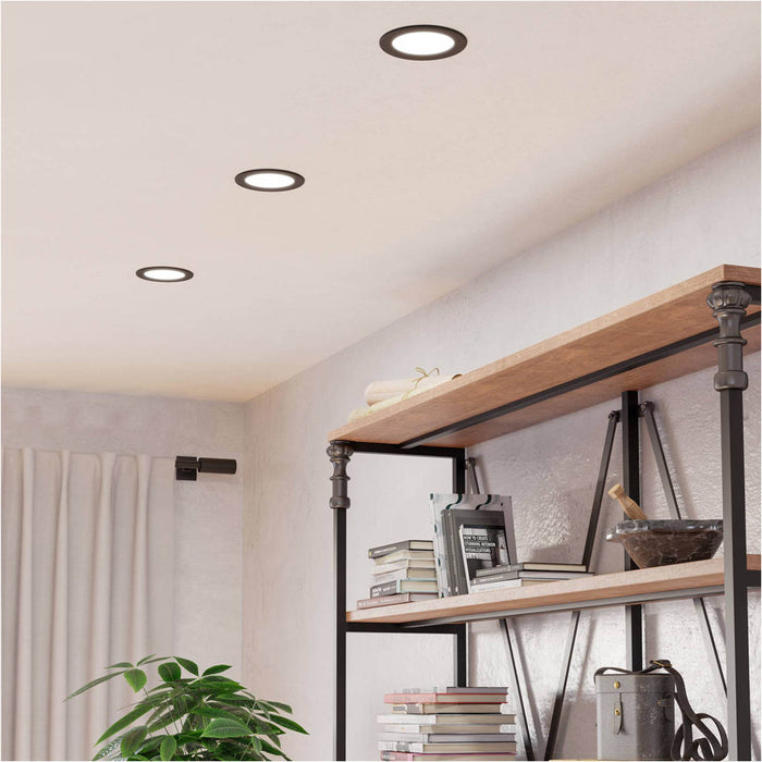 Sleek Black LED Ceiling Light for Modern Indoor Spaces Minimalist Design