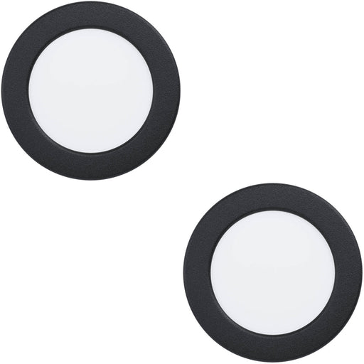 2 PACK Sleek Black LED Ceiling Light for Modern Indoor Spaces Minimalist Design