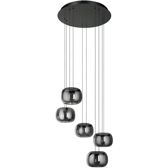 Stylish Modern Black LED Pendant Light for Indoor Ceiling Hanging Fitting