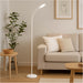 Sleek Modern White LED Floor Lamp for Indoor Spaces Stylish Home Lighting Solution