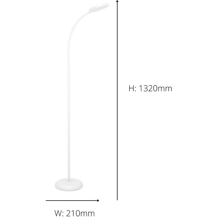 Sleek Modern White LED Floor Lamp for Indoor Spaces Stylish Home Lighting Solution