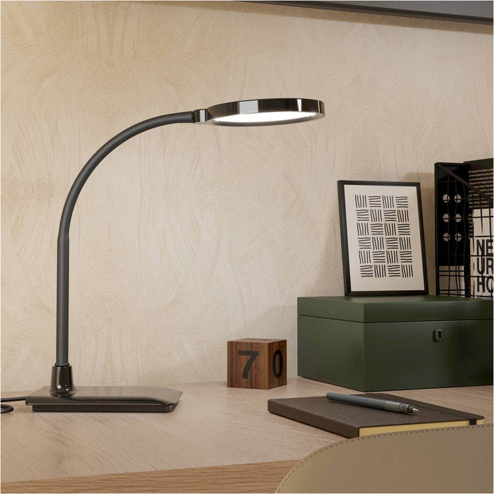 Stylish Modern Black LED Table Lamp for Indoor Home Decor