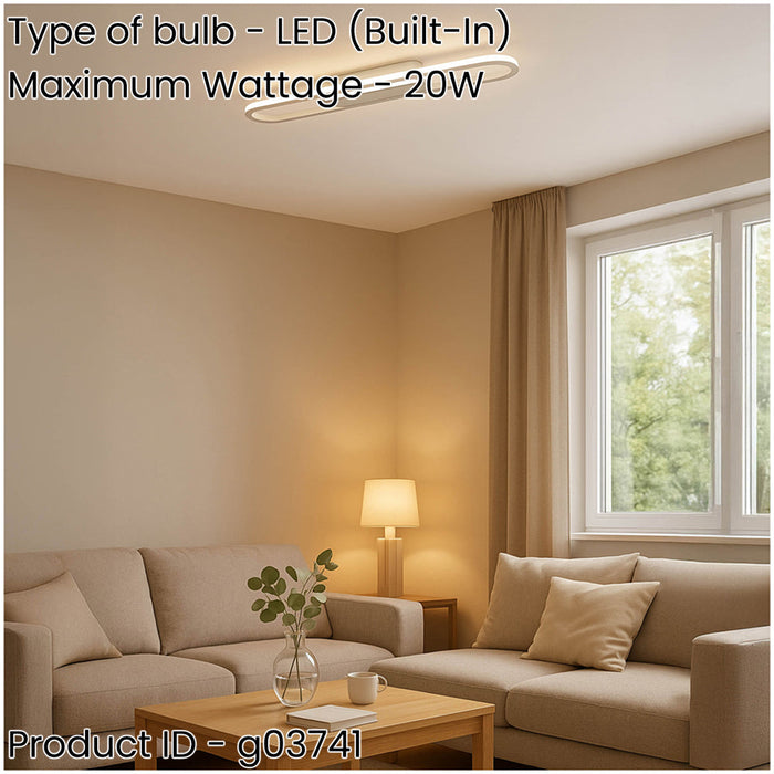 Sleek Modern Chrome Ceiling Light Fixture LED Indoor Lighting for Contemporary Homes