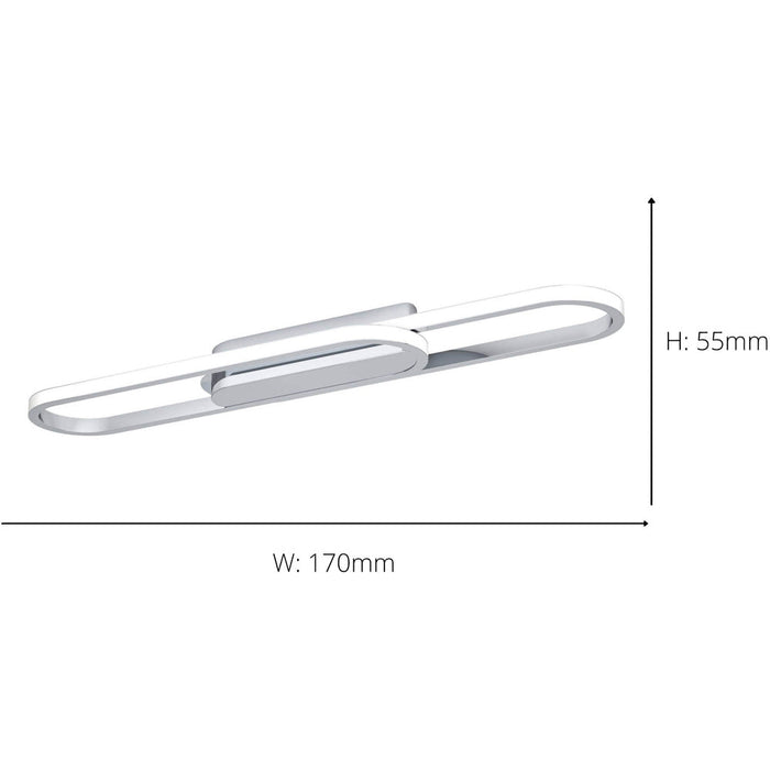 Sleek Modern Chrome Ceiling Light Fixture LED Indoor Lighting for Contemporary Homes