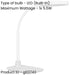 2 PACK Stylish Modern White LED Table Lamp for Home Decor and Illumination